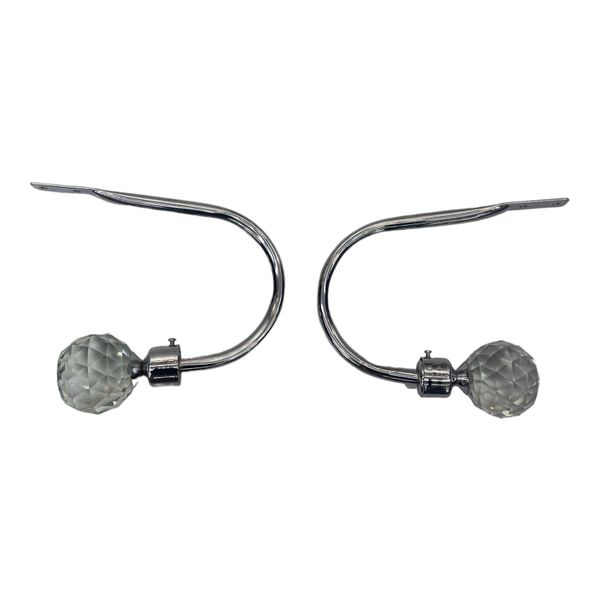 Curtain Tiebacks Silver Crystal