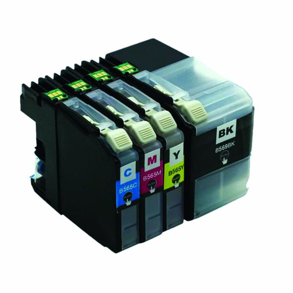Compatible Brother LC-569 / LC-565 XL Inkjet Cartridge - Combo Set -B/C/M/Y