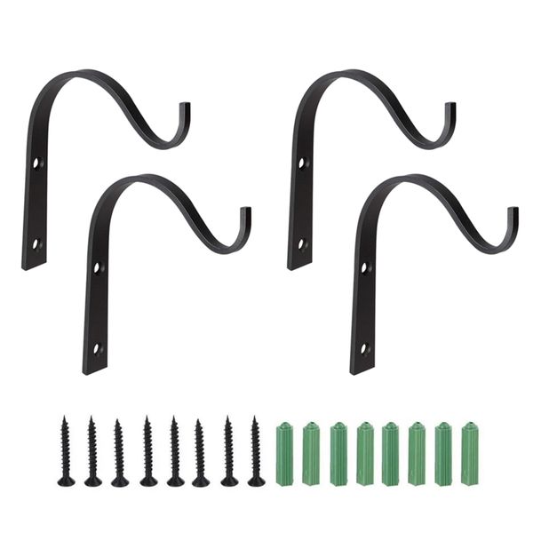 4 Pack Black Iron Ceiling Hooks image