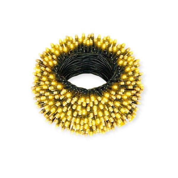 Merry Glowing 10M Warm White LED Black Cable Fairy Light
