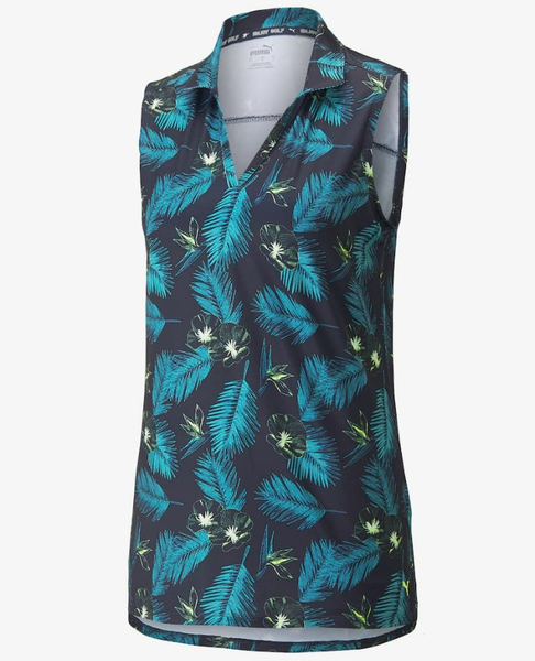 Puma Golf - Women's Cloudspun Paradise Sleeveless Golf Polo