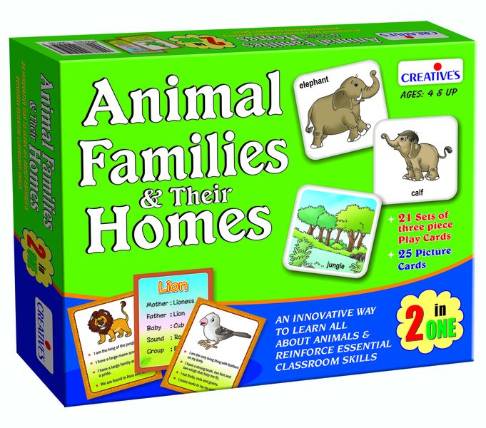 Animal Families &amp; Their Homes 2 in One