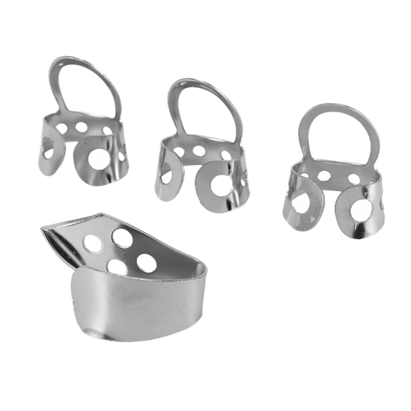 4Pc Metal Thumb Finger Guitar Picks for Acoustic Banjo Ukulele