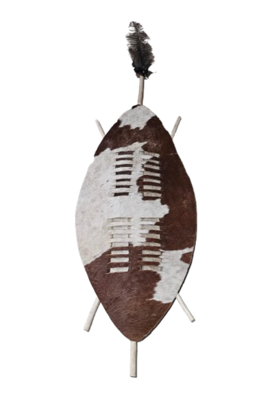 Brown, Black Leather Wall Mount Oblong cm Ornaments