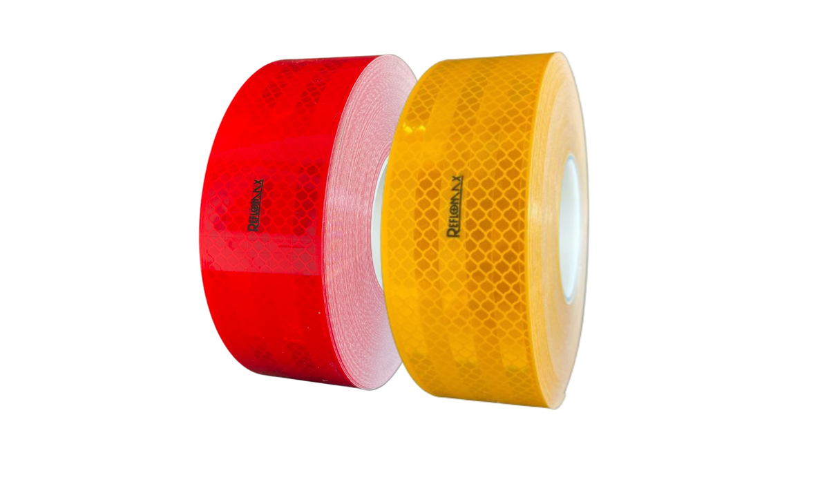 Reflomax R104 Reflective Conspicuity Tape Yellow + Red 50mm X 50m ...