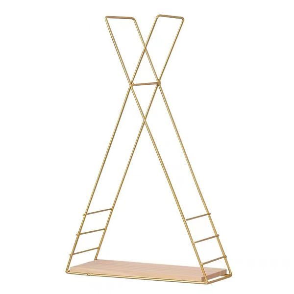 Home Decor Wall Mounted Triangular Storage Shelf 25x40cm Floating Shelf