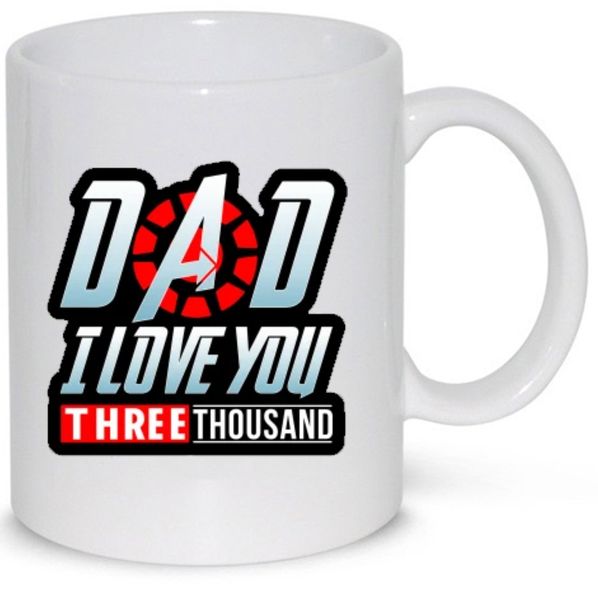 Dad I Love You 300 Avengers Birthday Christmas Mug (11Oz Standard Mug)