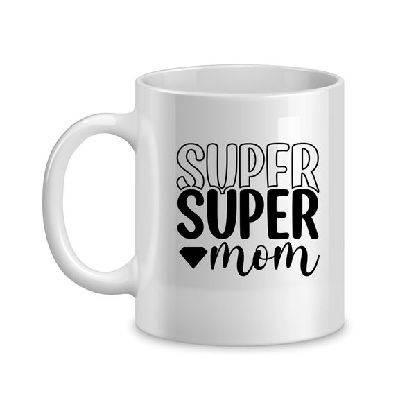 Super Mum Coffee Mugs for Mothers with Mom Sayings Graphic Present058