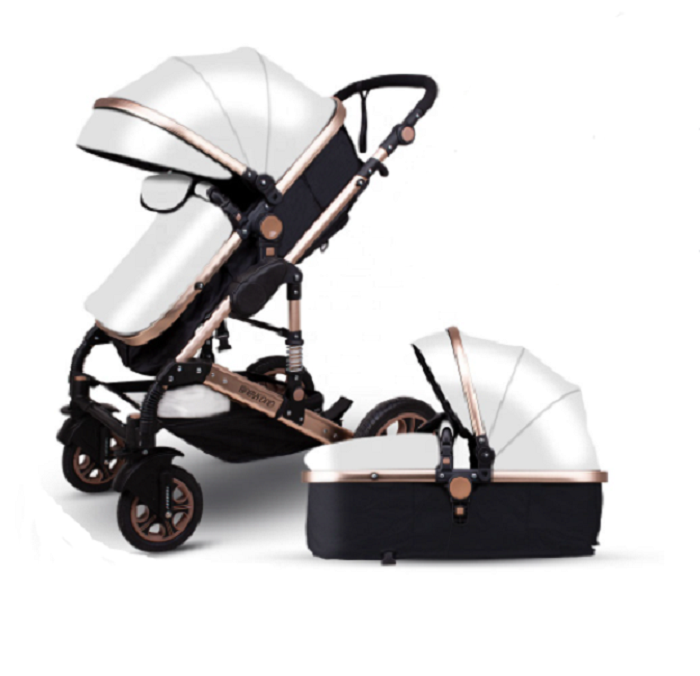Belecoo Luxury Travel System 2 in 1 - PU White