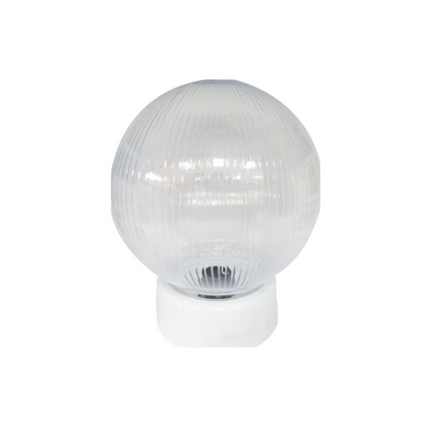 ACDC - 6 Inch PMMA B22 Ceiling Light Fitting Clear Prismatic