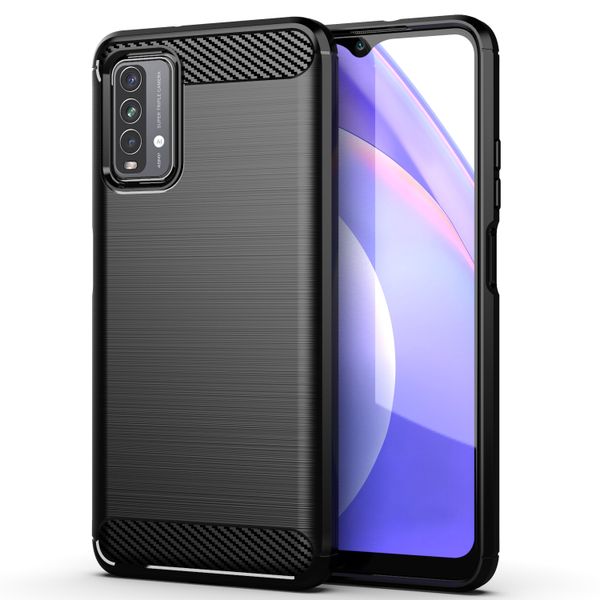 CellTime Shockproof Carbon Fiber Design Cover for Xiaomi Redmi 9T