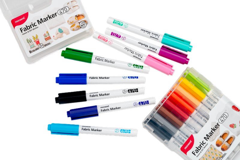 MONAMI Fabric Marker Brush Assorted 15's