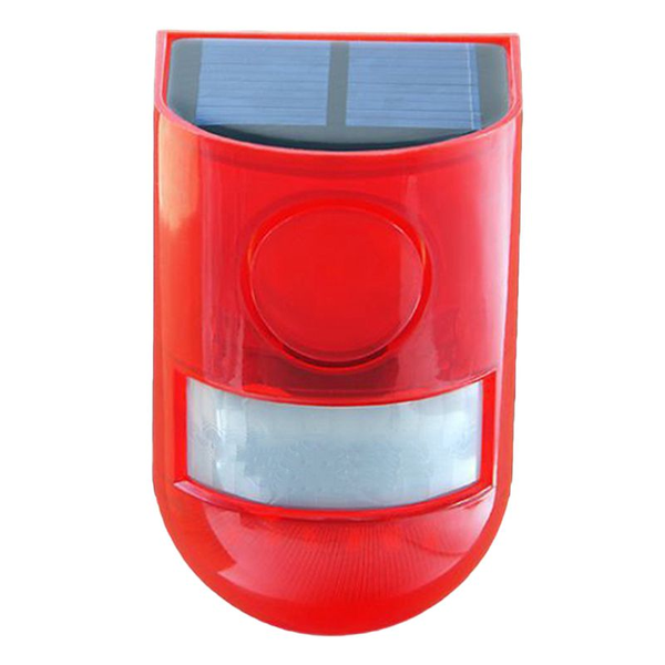 Red Outdoor Solar Alarm