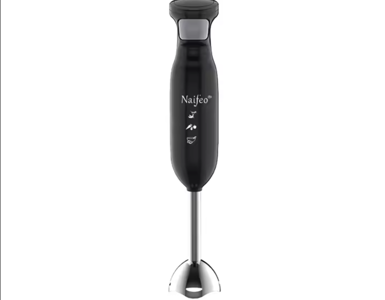 Naifeo Black Metal Stainless Steel Blade Stick Blender