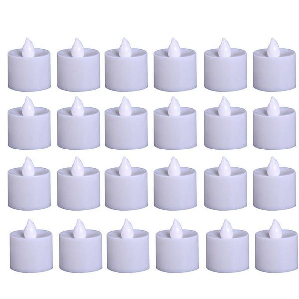 LED Decorative Lights -Smokeless- 24 Pieces- White Light