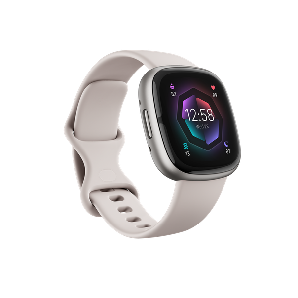 Fitbit Sense 2 Health &amp; Fitness Smartwatch Lunar White
