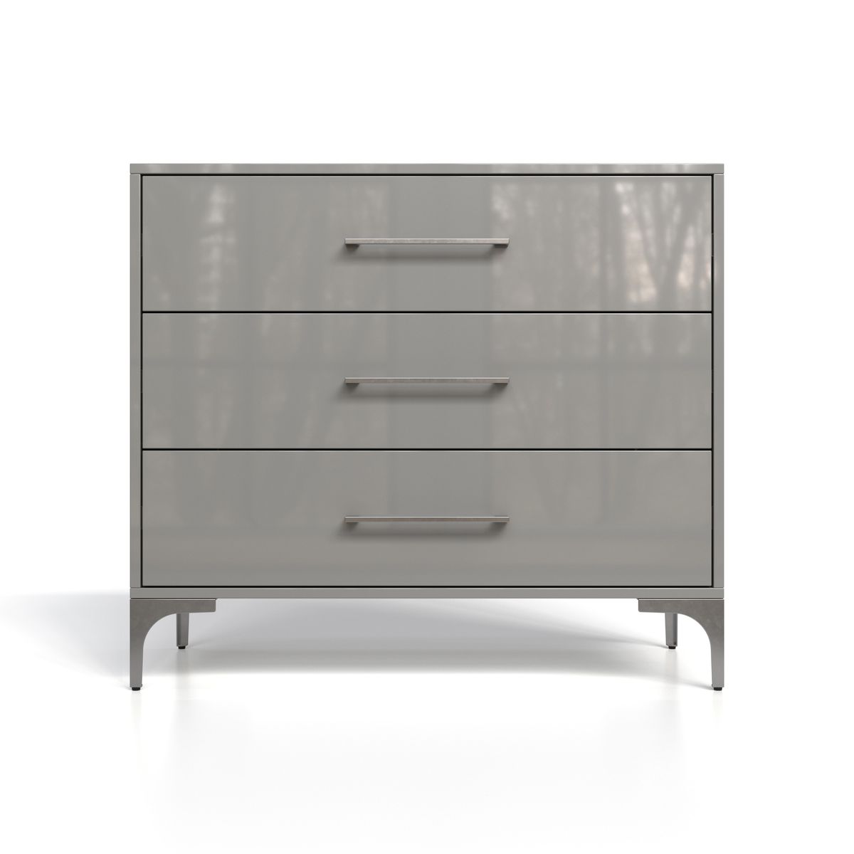 BAM! High Gloss Dressing Table - Dunblane Grey