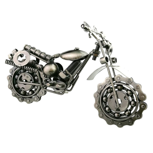 YS-Home Decor Vintage Metal Old School Motorcycle Ornament