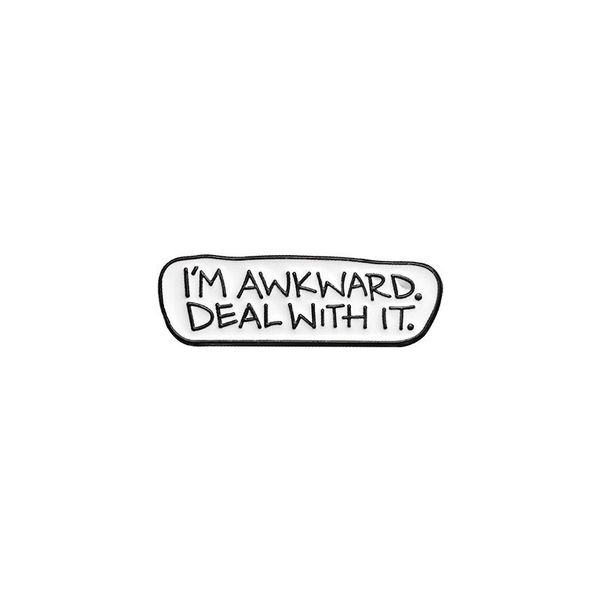 Awkward Lapel Pin Badge Souvenier Quirky Novelty Gifting