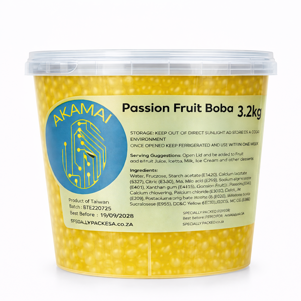 Passion Fruit Boba Pearls 3,2kg Popping Boba for Bubble Tea