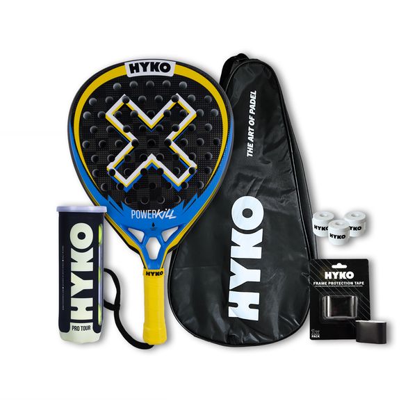 HYKO PowerKill Padel Combo - All In One - Pro Tour Balls