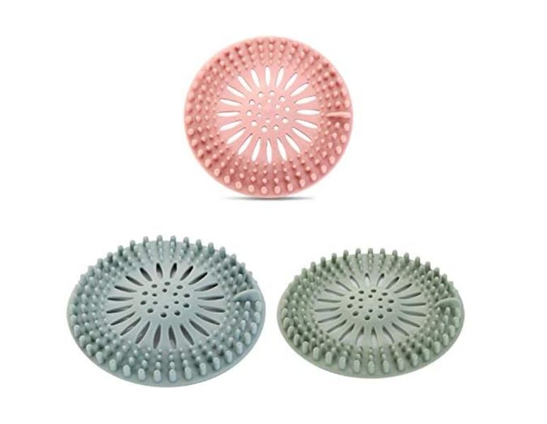 Silicone Hair Stopper Shower Drain Covers Sink Strainer for Bathroom