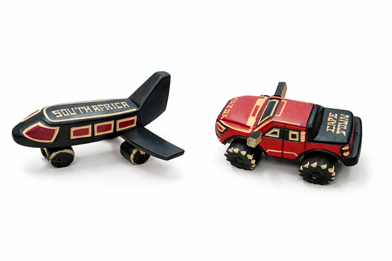 J P Handcrafted wooden Little Explorer Plane &amp; Truck Toy Set