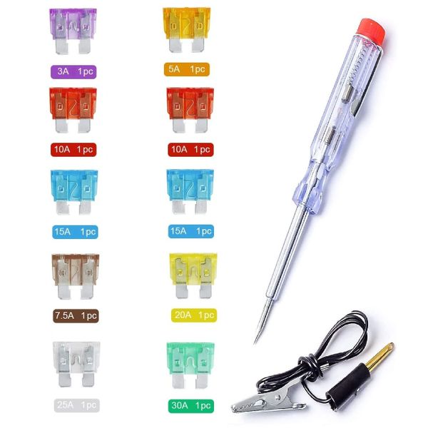 11 Piece Car Safety Blade Fuse Set