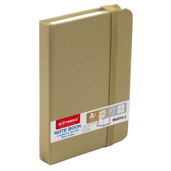 MOTARRO A7 Gold/Silver Mini Memo Notebook for Office/School