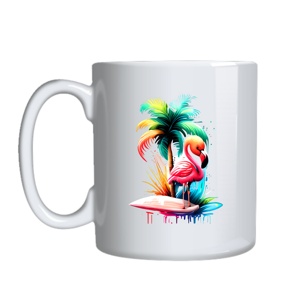 Tropical Flam Coffee Mugs Trendy Flamingo Lover Graphic Birthday Present035