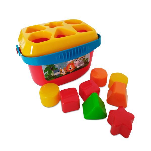 Cooey Toddler-Baby Educational Basket Shape Sorter 18 Pieces Blocks