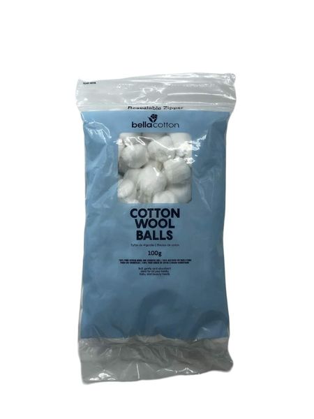 Bella Cotton Wool Balls 100G