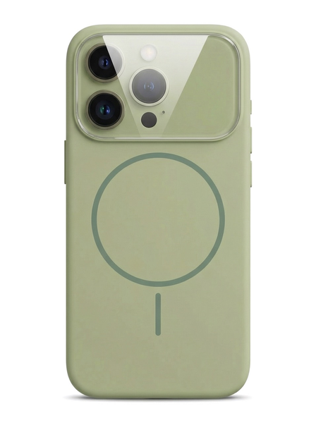 Silicone Magnetic phone Case Lens Protection Compatible with iPhone 16, 17