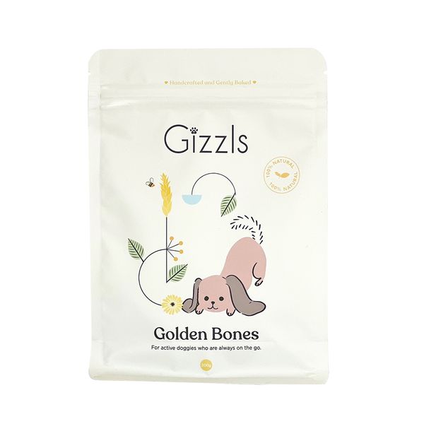 Gizzls Golden Bones Dog Treats - 200g