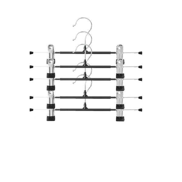 10 Pack Pants Hangers with Clips for Women Adjustable Heavy Duty