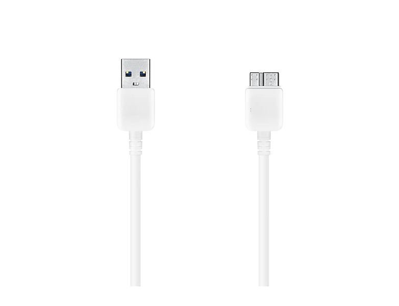 3 HDD 21 pin Micro USB 3.0 Data Cable compatible with Samsung S5 Note White