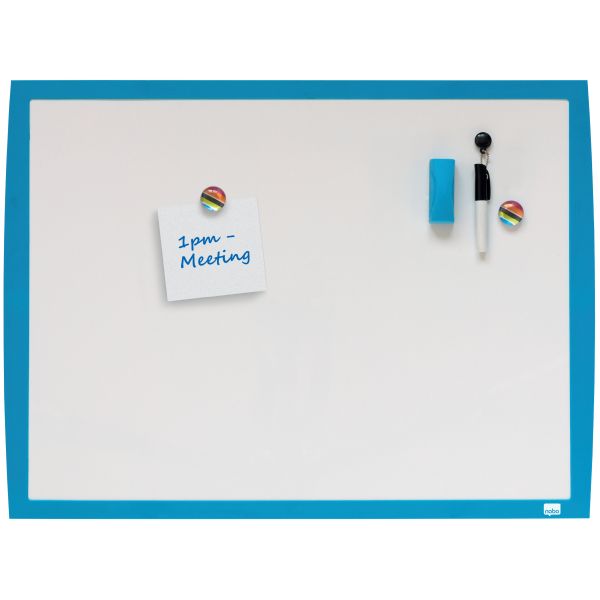Nobo Small Magnetic Whiteboard, 585 x 430 mm, Blue