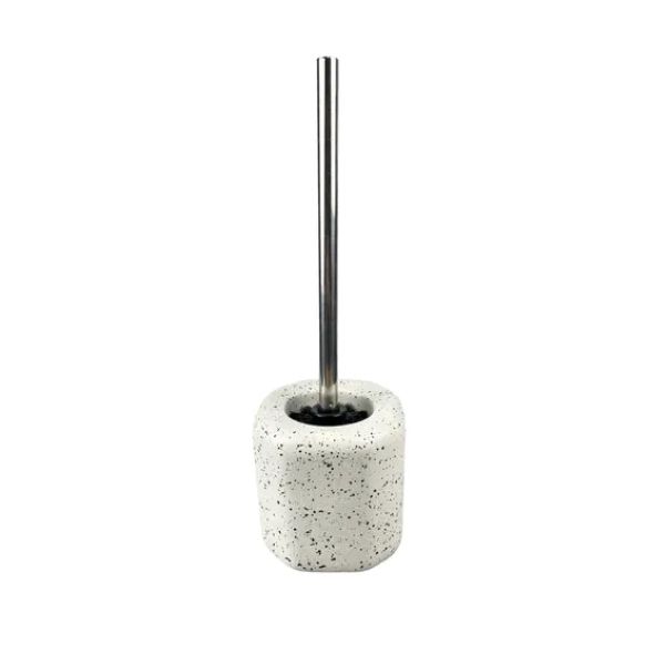 Toilet brush holder Speckle Cream