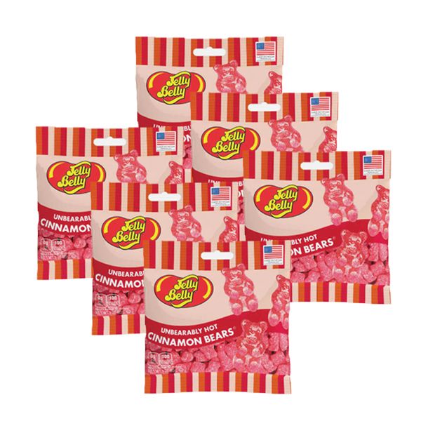 Jelly Belly Unbearably Hot Cinnamon Bears - 6 x 85g