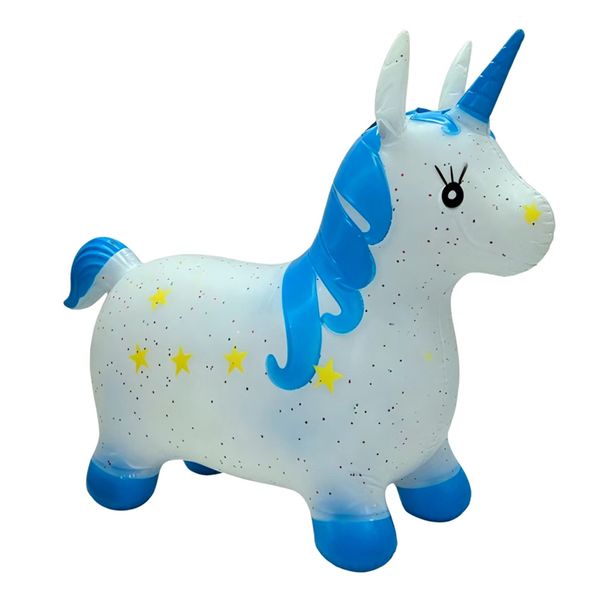 Children's Indoor And Outdoor Unicorn Inflatable Bouncy Horse