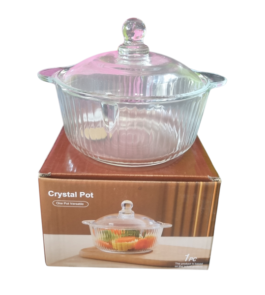 Crystal Pot Glass Jar