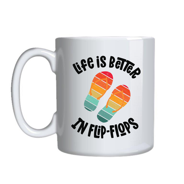 Flip Flops Mugs for Adventure Lovers Trendy Graphic Cup Birthday Present014