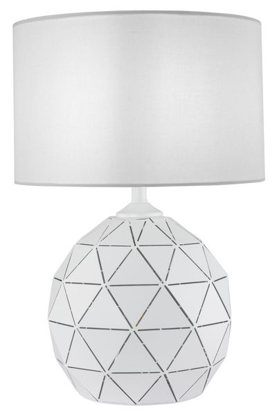 Bright Star Lighting TL100 White Metal Table Lamp - Dual Light Function