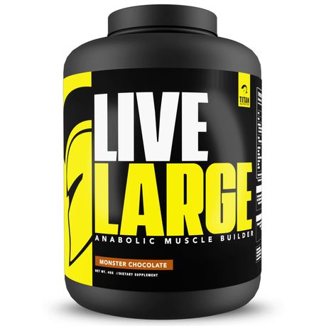 Live Large Muscle Builder Monster Chocolate - Net Wt. 4kg