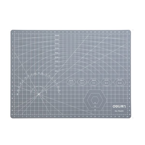 Deli Cutting Mat A4 Grey