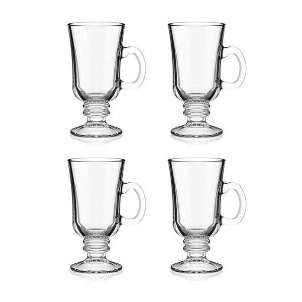 244ml Caffe Glass Coffee Cup - 4 Pack