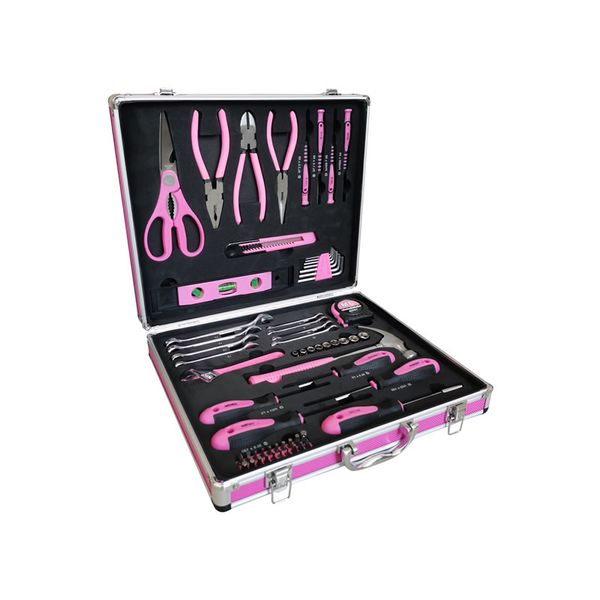 63 Piece Pink Aluminium Case Tool Set TTOOLK-063