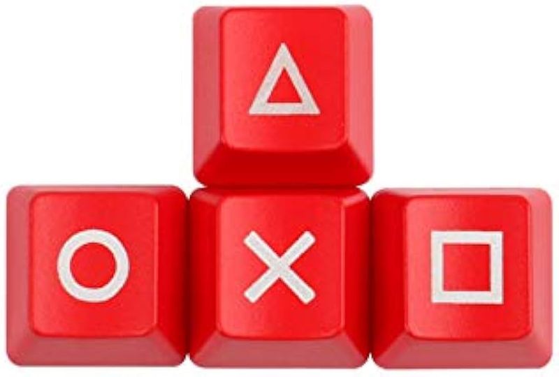 Playstation Retro Gaming Novelty Keyboard Keycaps For Mechanical Keyboard