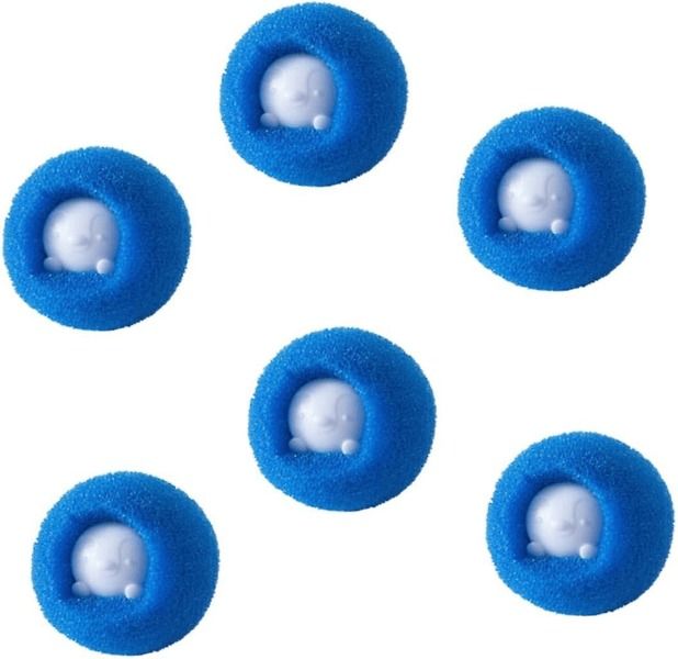 6pcs Sponge Hairball , Washer Lint Remover Washing BT