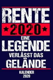 Kalender 2020 Rente Eine Legende Verl?sst Das Gel?nde: Terminkalender 